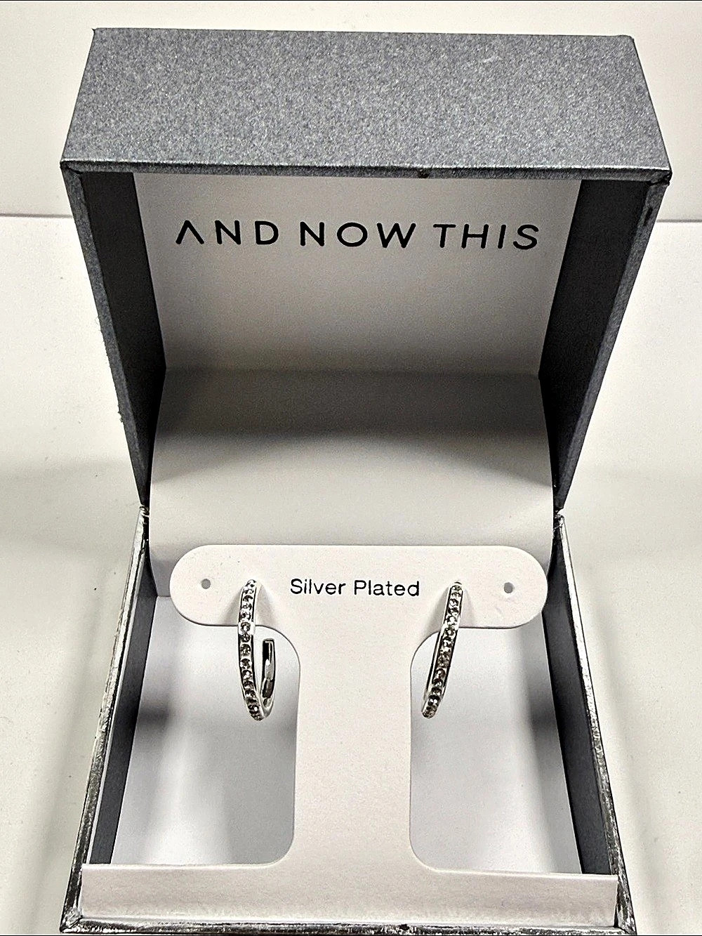 And Now This Silver-Plated Hoop Earrings